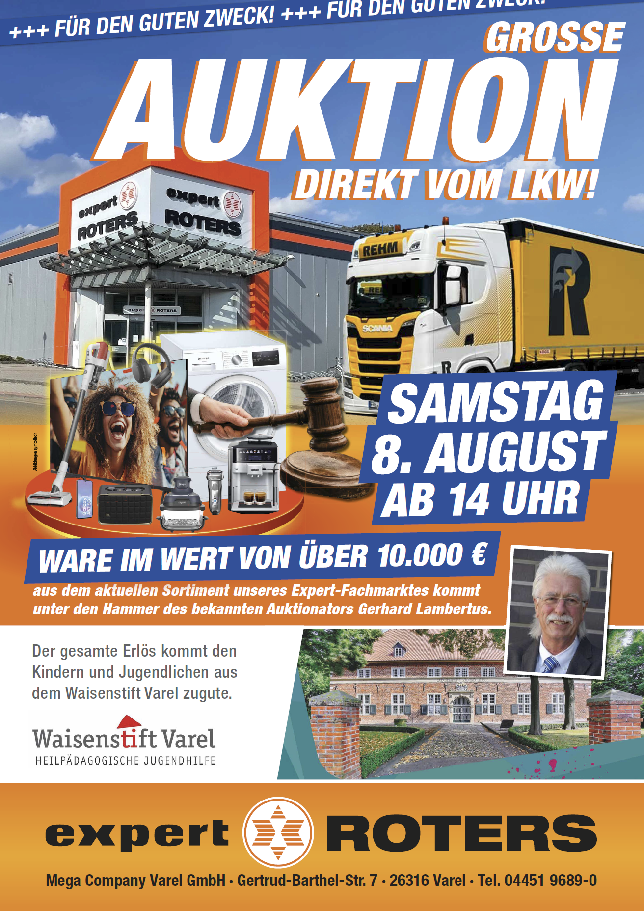 Große Auktion für den guten Zweck bei expert ROTERS