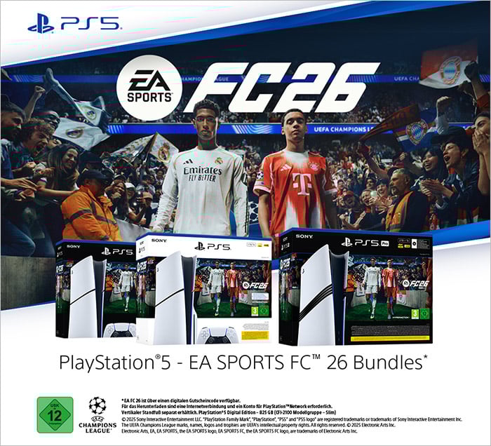 PlayStation®5 EA SPORTS FC™ 26 Bundles* The Club is Yours.