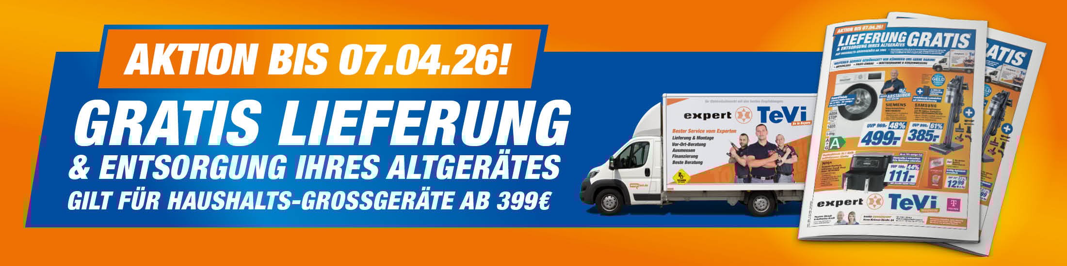 Unsere aktuellen Angebote - Gratis Lieferung & Entsorgung ihres Altgerätes