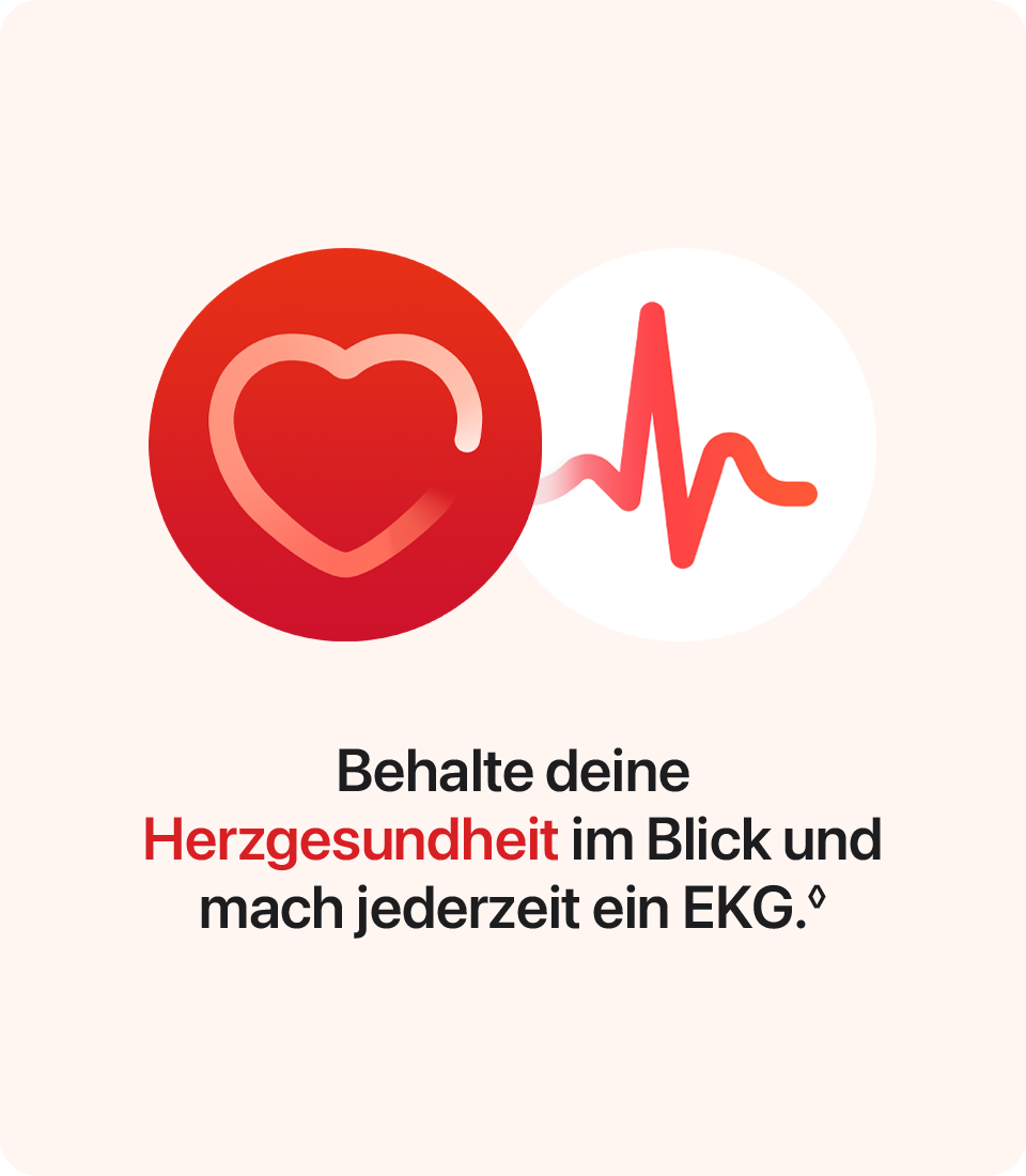 Behalte deine Herzgesundheit im Blick und mach jederzeit ein EKG. Behalte deine Herzgesundheit im Blick und mach jederzeit ein EKG.
