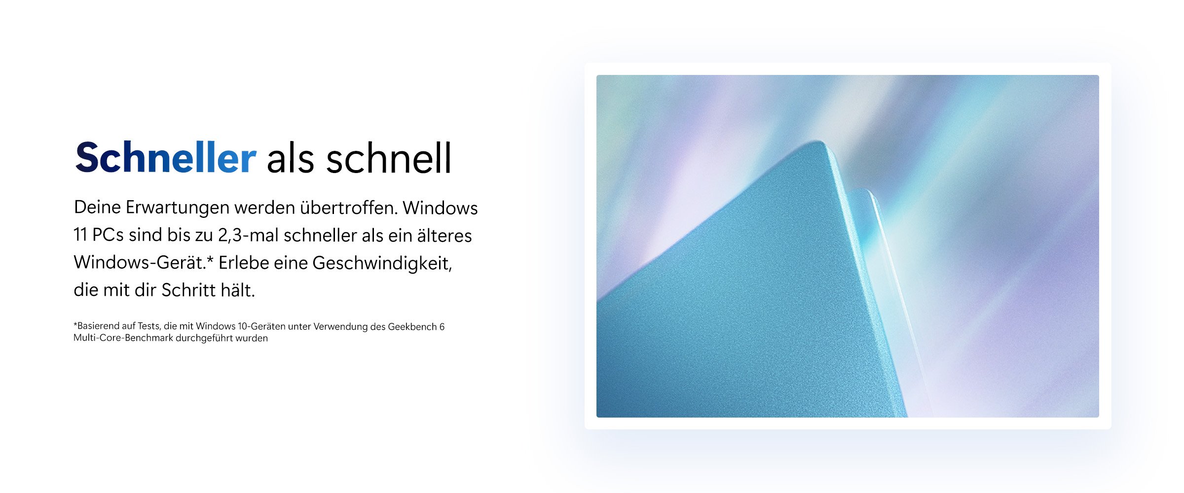 Windows 11 PCs mit schnellerer Performance