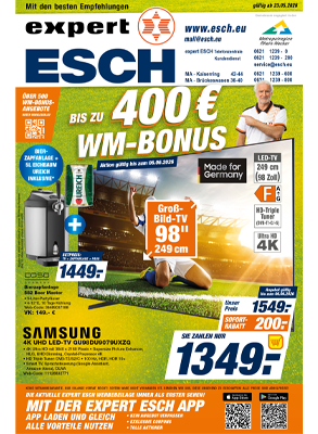 Aktuelle Werbebeilage von expert ESCH