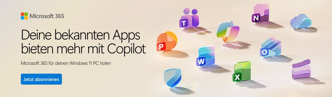 Microsoft 365 – Word, Excel, PowerPoint und weitere Apps mit Copilot-Unterstützung