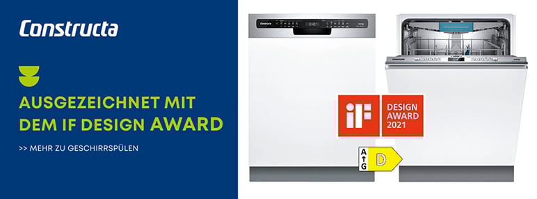 Constructa Geschirrpüler - Ausgezeichnet mit dem IF Design Award