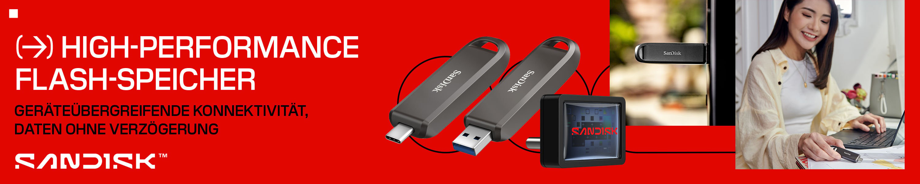 SanDisk High-Performance Flash-Speicher für schnelle Datenübertragung