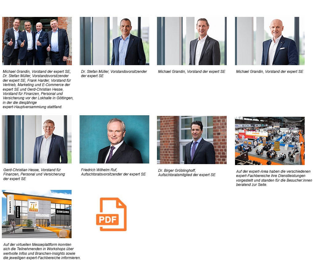 Pressematerial: expert stellt im Jubiläumsjahr zukünftige strategische Schwerpunkte auf der Hauptversammlung vor