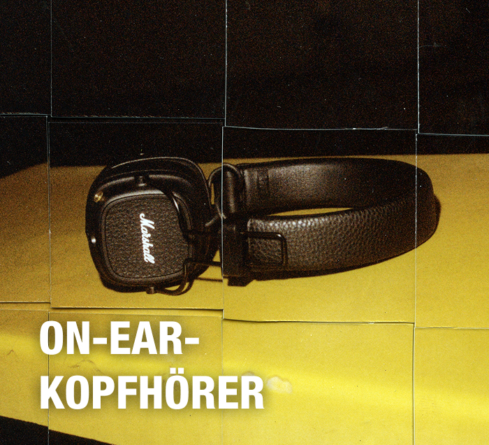 Schriftzug On-Ear-Kopfhörer mit passenden Marshall Kopfhörern