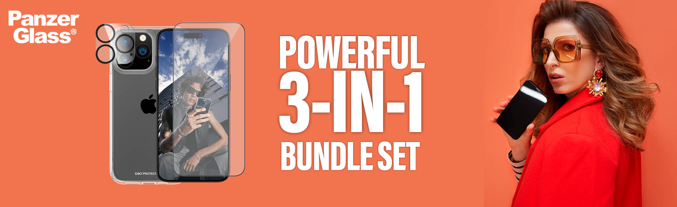 PanzerGlass® - Powerful 3-in-1 Bundle Set PanzerGlass® - Powerful 3-in-1 Bundle Set