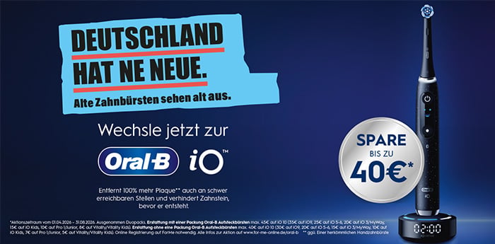 Bis zu 40 € Cashback auf die Oral-B iO