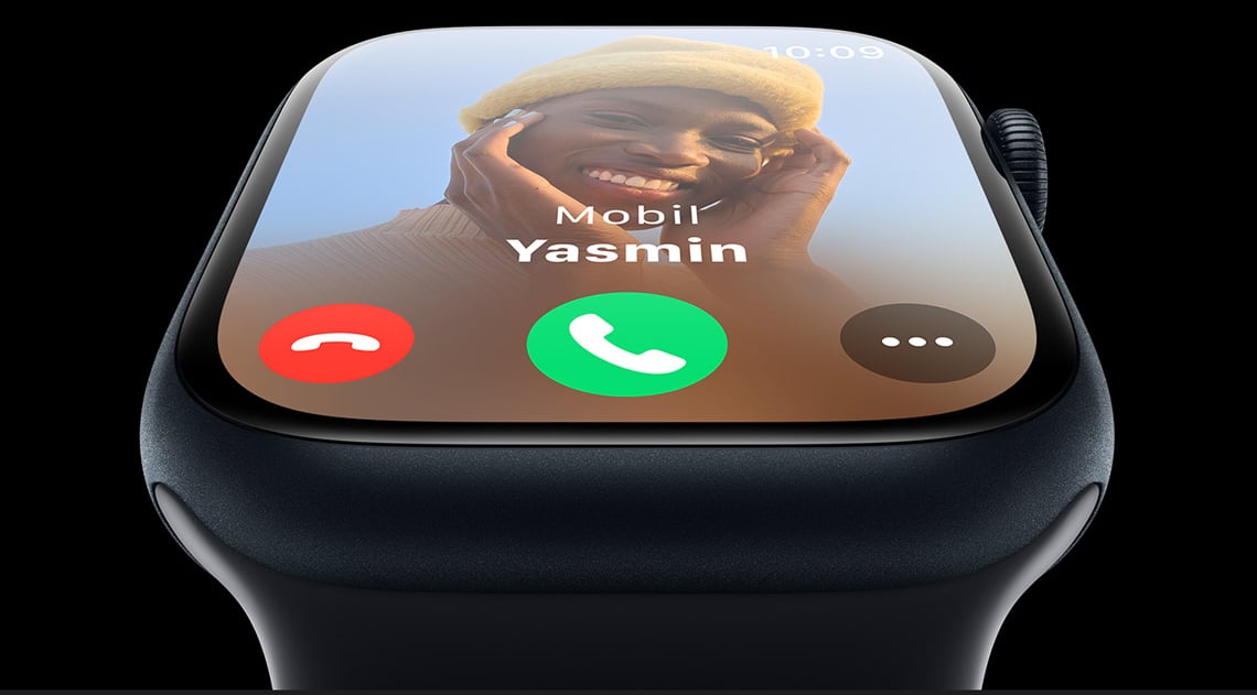 Telefoniere und erhalte Nachrichten, wenn dein iPhone in der Nähe ist.