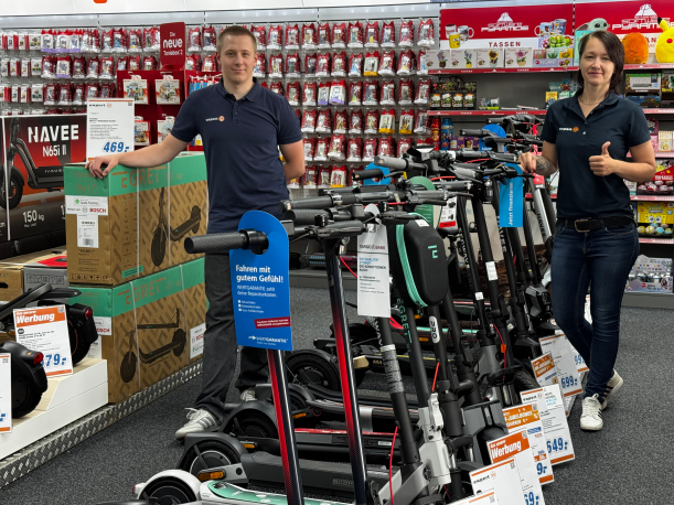 E Scooter erleben bei expert: Egret, Segway & RedBull – mit Rundum Service