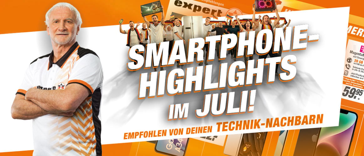 expert ESCH Smartphone Highlights im Juli