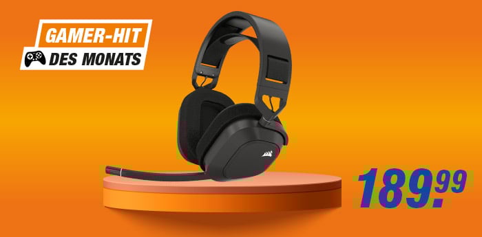 Corsair HS80 MAX WIRELESS, Stahlgraues Gaming-Headset