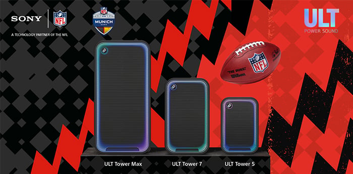 Sony ULT Tower kaufen und Tickets für das 2026 NFL Munich Game gewinnen!