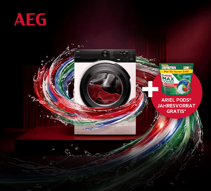 AEG Ariel Pods Zugabe-Aktion