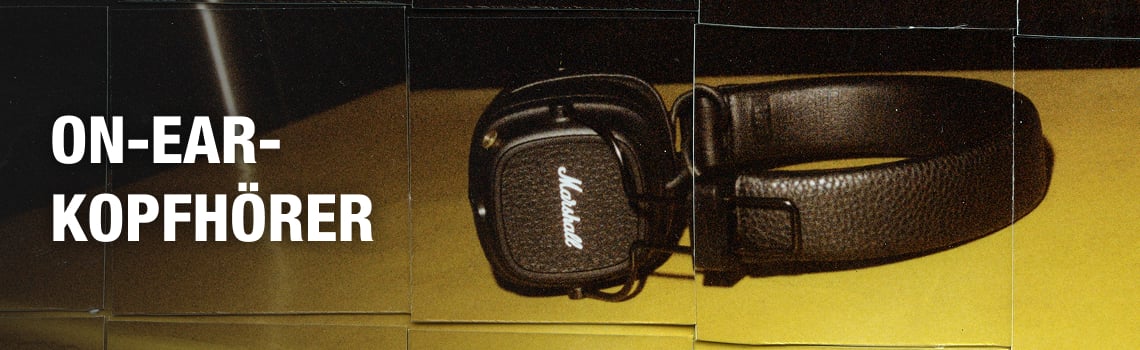 Schriftzug On-Ear-Kopfhörer mit passenden Marshall Kopfhörern
