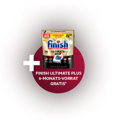 6-Monats-Vorrat Finish Ultimate Plus gratis* bekommen