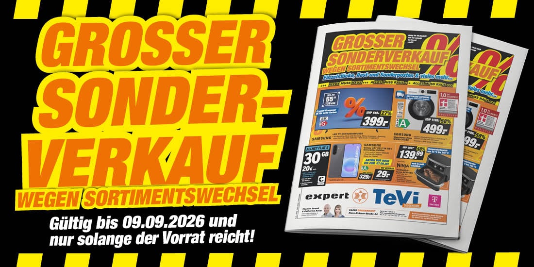 Großer Sonderverkauf wegen Sortimentswechsel