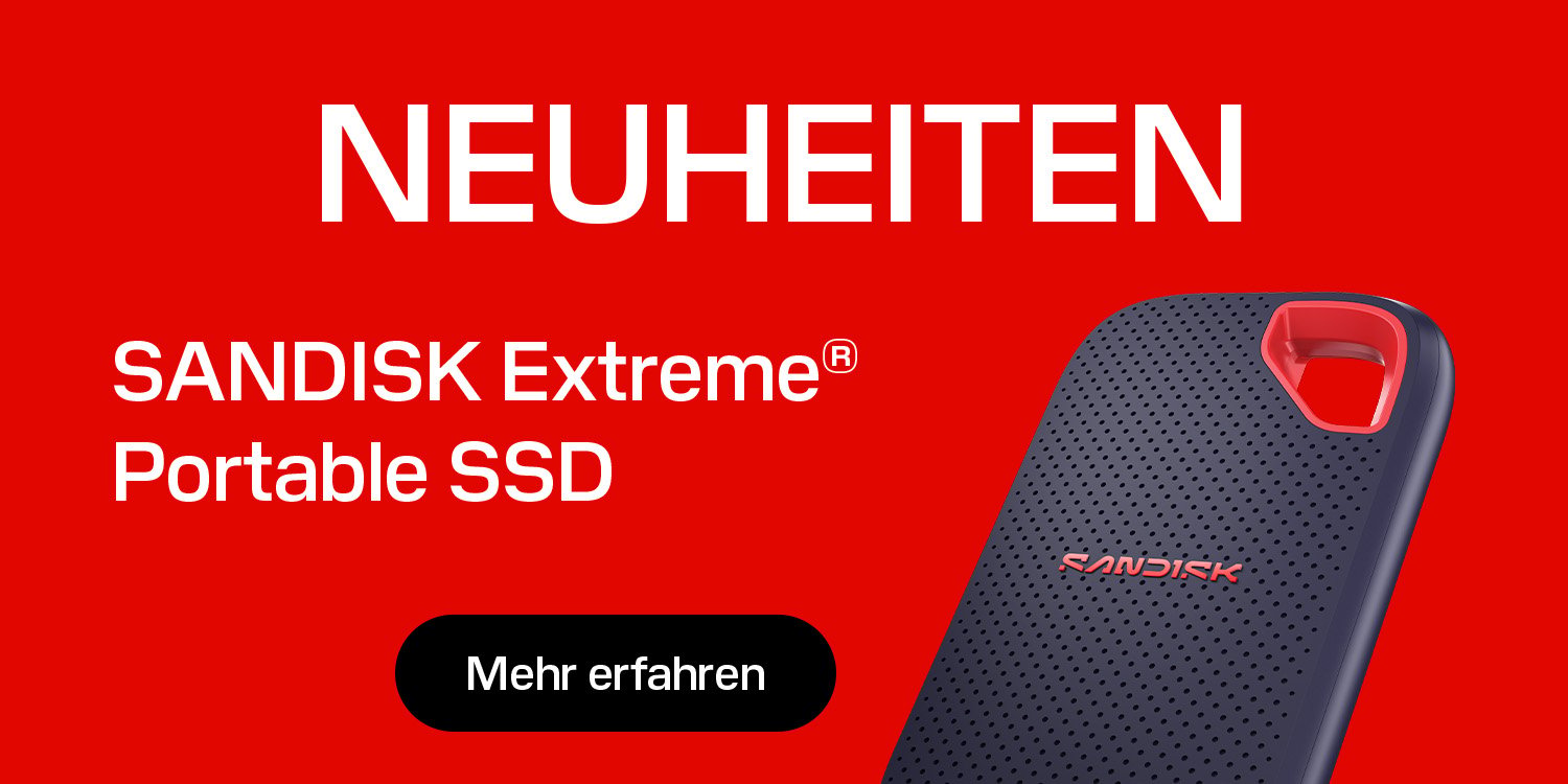 Neuheit wie die SanDisk Extreme Portable SSD entdecken