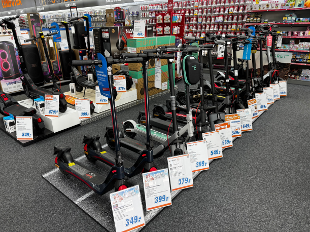 E Scooter erleben bei expert: Egret, Segway & RedBull – mit Rundum Service