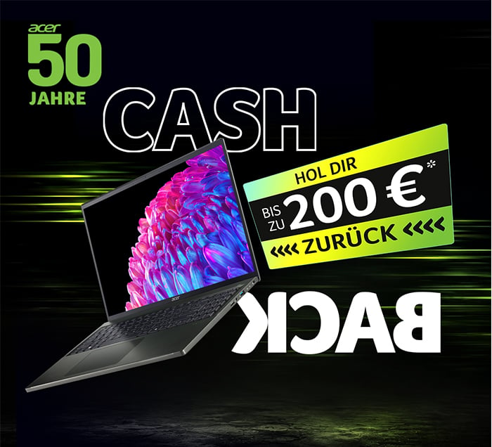 Acer Cashback Aktion