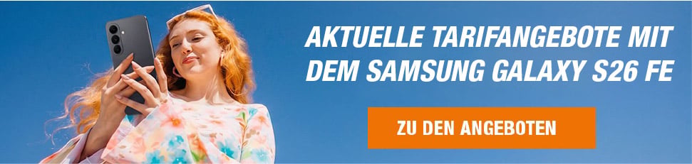 Aktuelle Tarifangebote mit dem SAMSUNG Galaxy S26 FE
