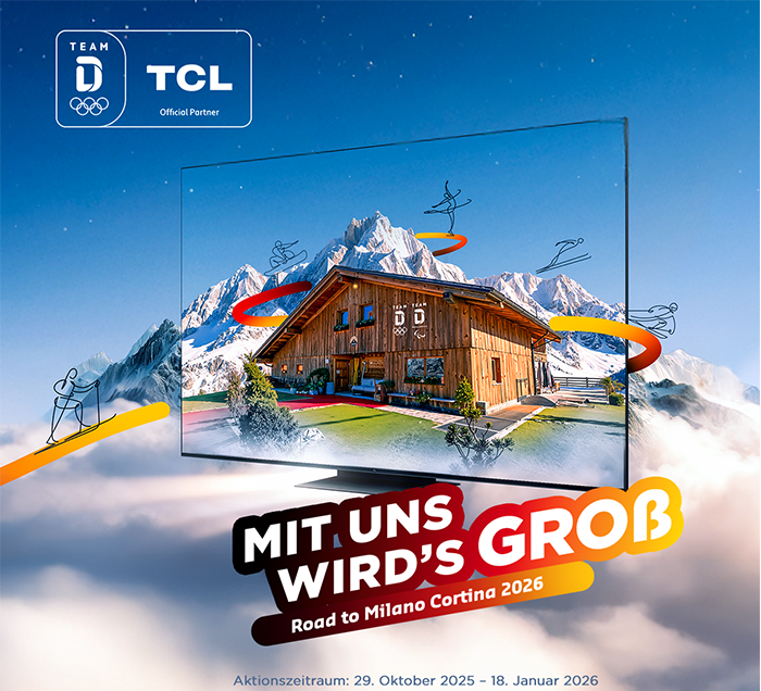 GEWINNE DEINE REISE NACH CORTINA Jetzt TCL TV kaufen und gewinnen!