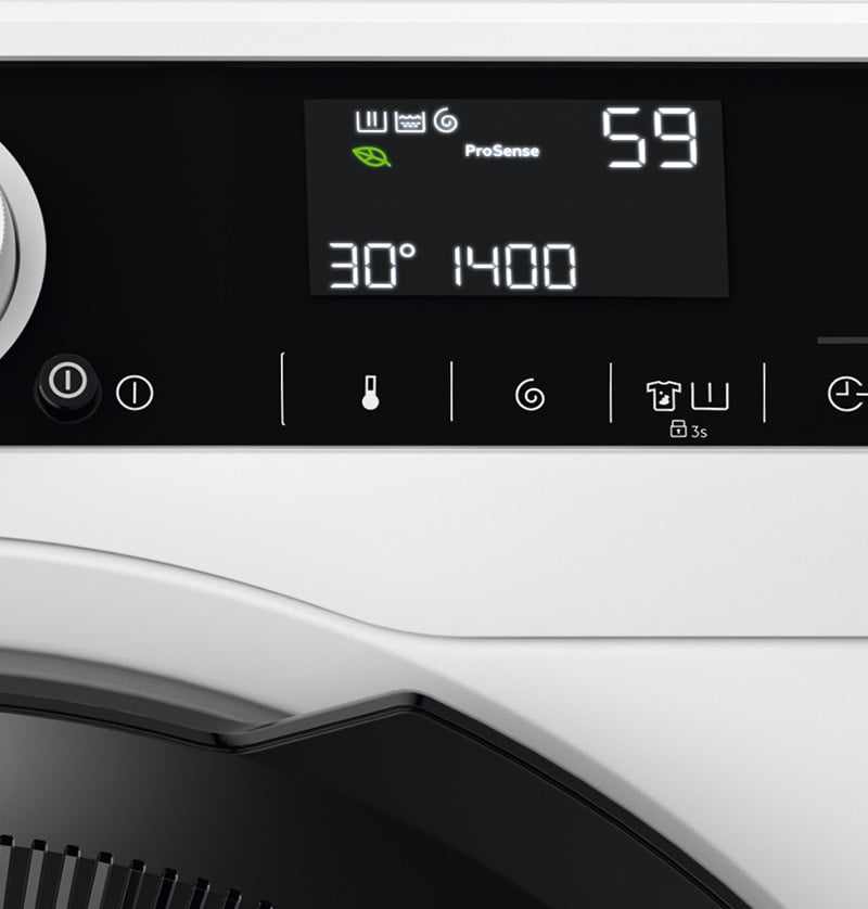 VOLLSTÄNDIGE FLECKENENTFERNUNG IN 59 MIN: BEI NUR 30 °C