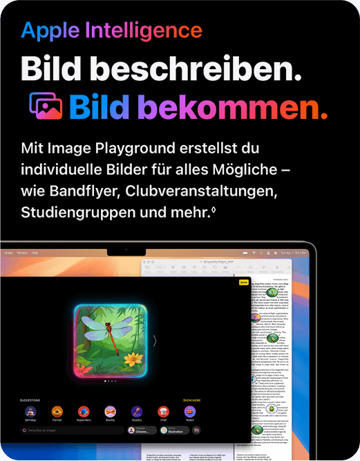 Apple Intelligence | Bild beschreiben. Bild bekommen.