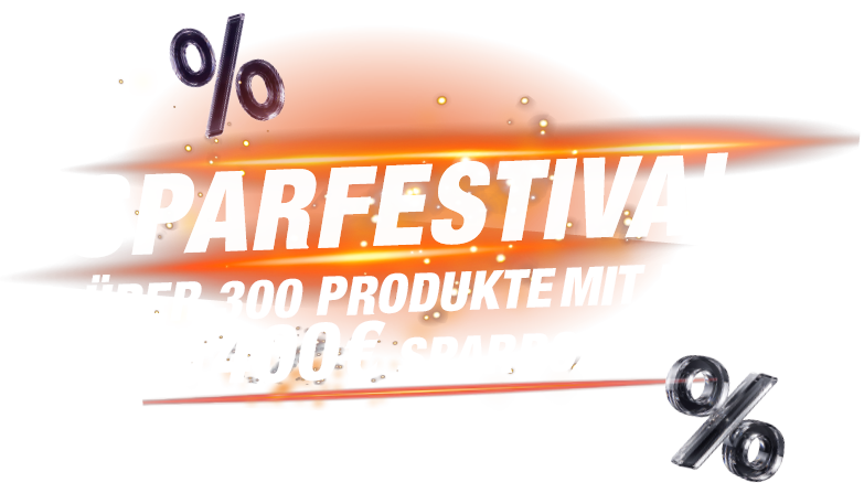 Sparfestival - Über 300 Produkte mit bis zu 400 Sparbonus