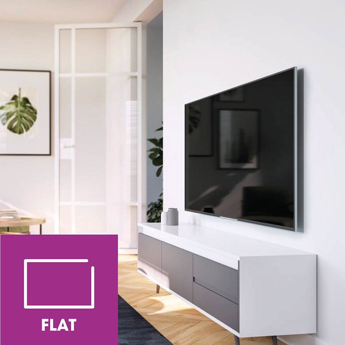 Flache Wandhalterungen