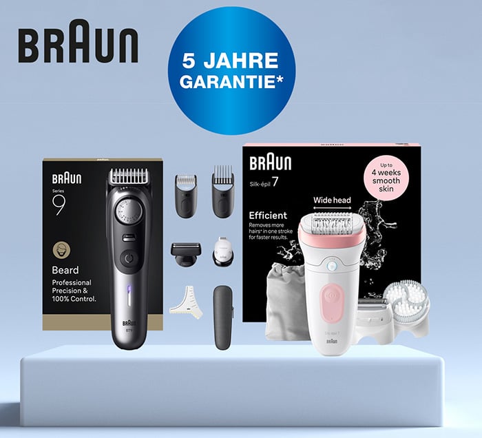 Braun 5 Jahre Garantie