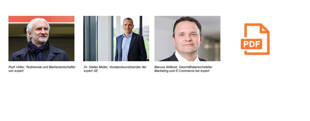 Pressematerial: expert verlängert Partnerschaft mit Rudi Völler und startet die Nachbarschaftswochen 2.0