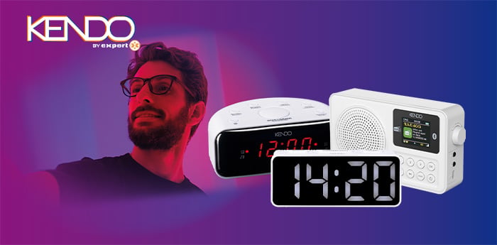 KENDO Portable Radio & Wecker