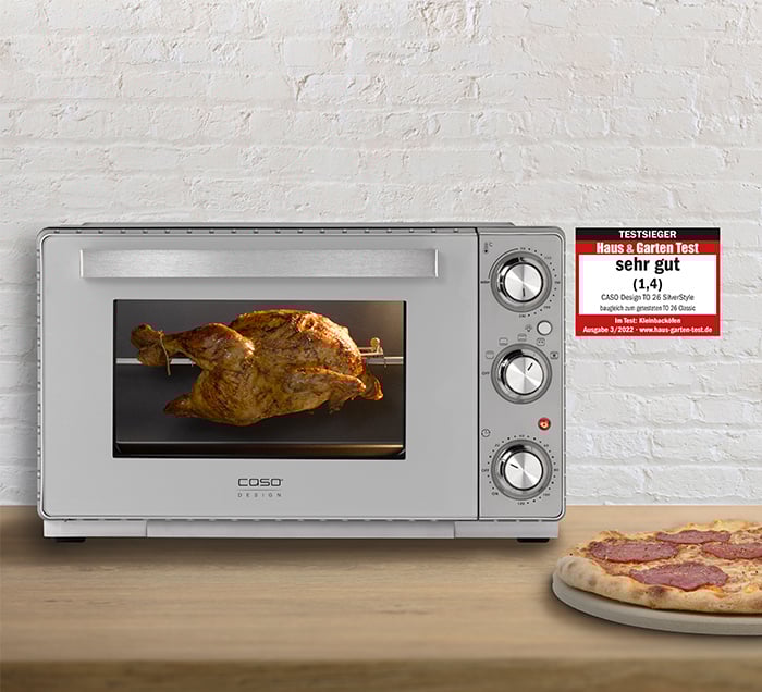 Caso 2977 TO 26 SilverStyle Mini-Backofen