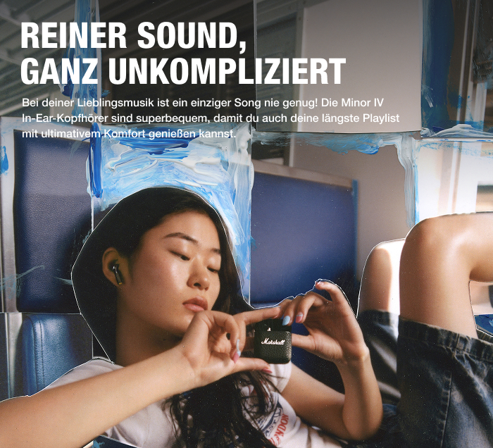 Banner über Vorteile und Komfort der Marshall Kopfhörer