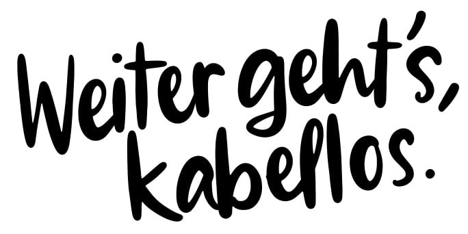 Weiter geht's kabellos.