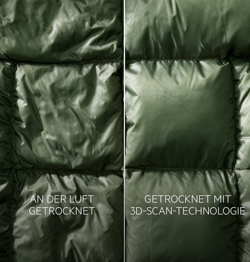 3D-Scan: Daunenjacken so flauschig und warm wie am ersten Tag