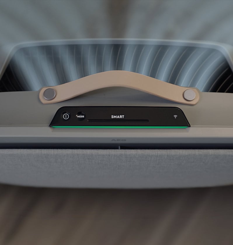 Saubere Raumluft bis in  jede Ecke