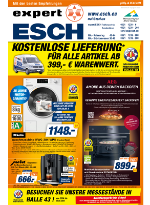 Werbeprospekt von expert ESCH