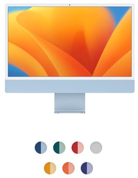 24" iMac (M1, vier Anschlüsse)