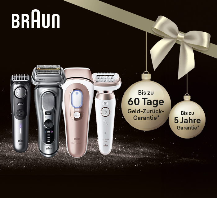 Verschenke Braun's Beste 5 Jahre Garantie und bis zu 60 Tage Geld zurück