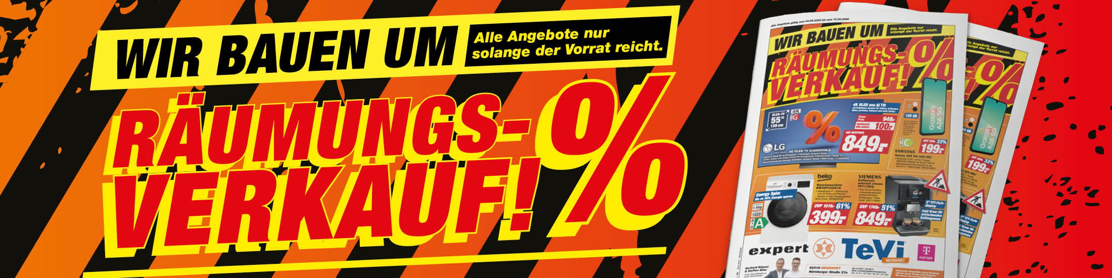 Räumungsverkauf - Alle Angebote nur solange der Vorrat reicht.