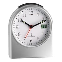 98.1040 Analoger Funk-Wecker silber