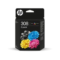 308 2er-Pack Schwarz/Cyan/Magenta/Gelb Original Druckerpatronen-Kombipackung