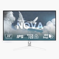 Nova, Weiß, 32 Zoll, QHD, IPS, 180 Hz, 1 ms Gaming-Monitor
