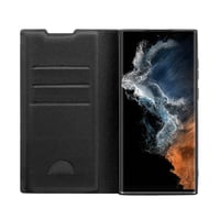 Premium Wallet, Book Cover für Galaxy S23 Ultra Schwarz (63514) Handyhülle