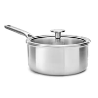 Stielkasserolle mit Glasdeckel 3,1 l, 20 cm, Edelstahl