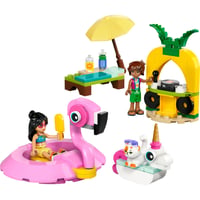 Poolparty mit Einhorn und Flamingo