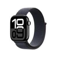 Watch Series 10 GPS + Cellular, 46 mm Aluminiumgehäuse Diamantschwarz, Sport Loop Tinte